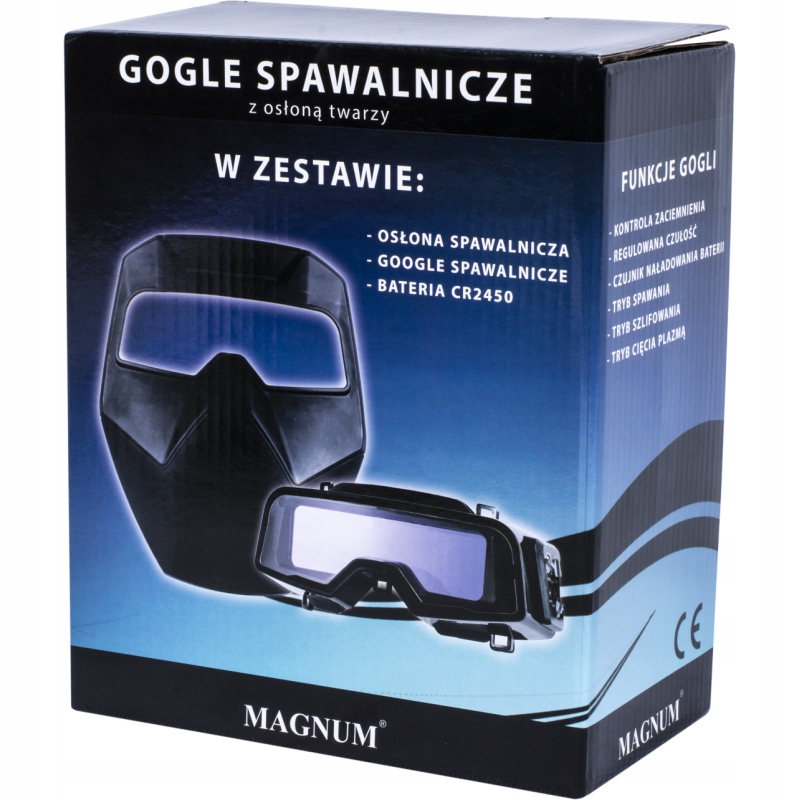 Okulary gogle automatyczne samościemniające Magnum R100+