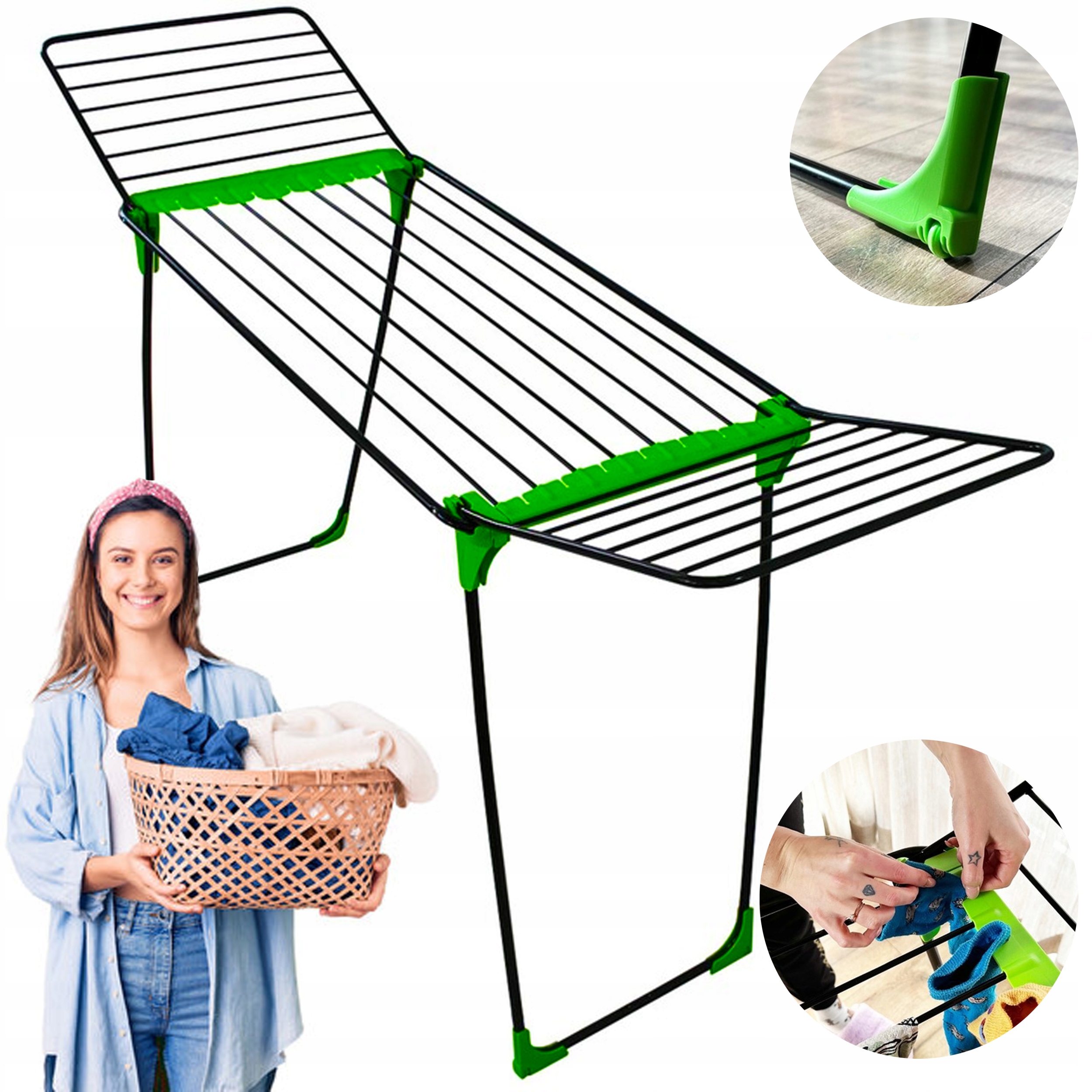 Velký Sušák Sušič Prádla Na Prádlo, Oděvy A Spodní Prádlo, Skladací Kolečka