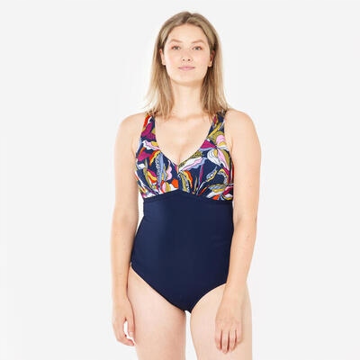 Strój jednoczęściowy do aquafitness damski Nabaiji 100 Rosy Yvo