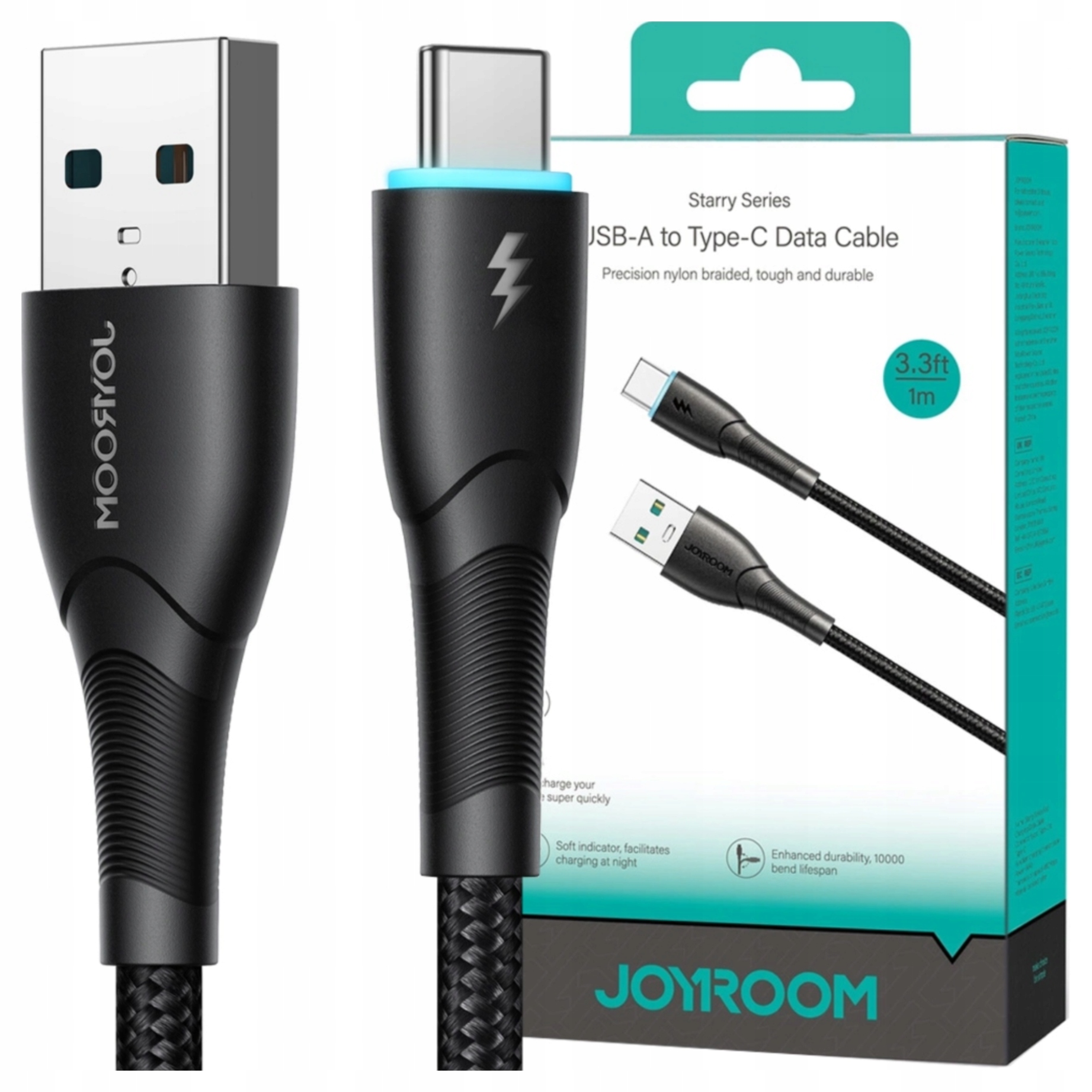 Joyroom Kabel Usb-c 3A Starly SA32-AC3 1M Do Ładowania Telefonów I Urządzeń