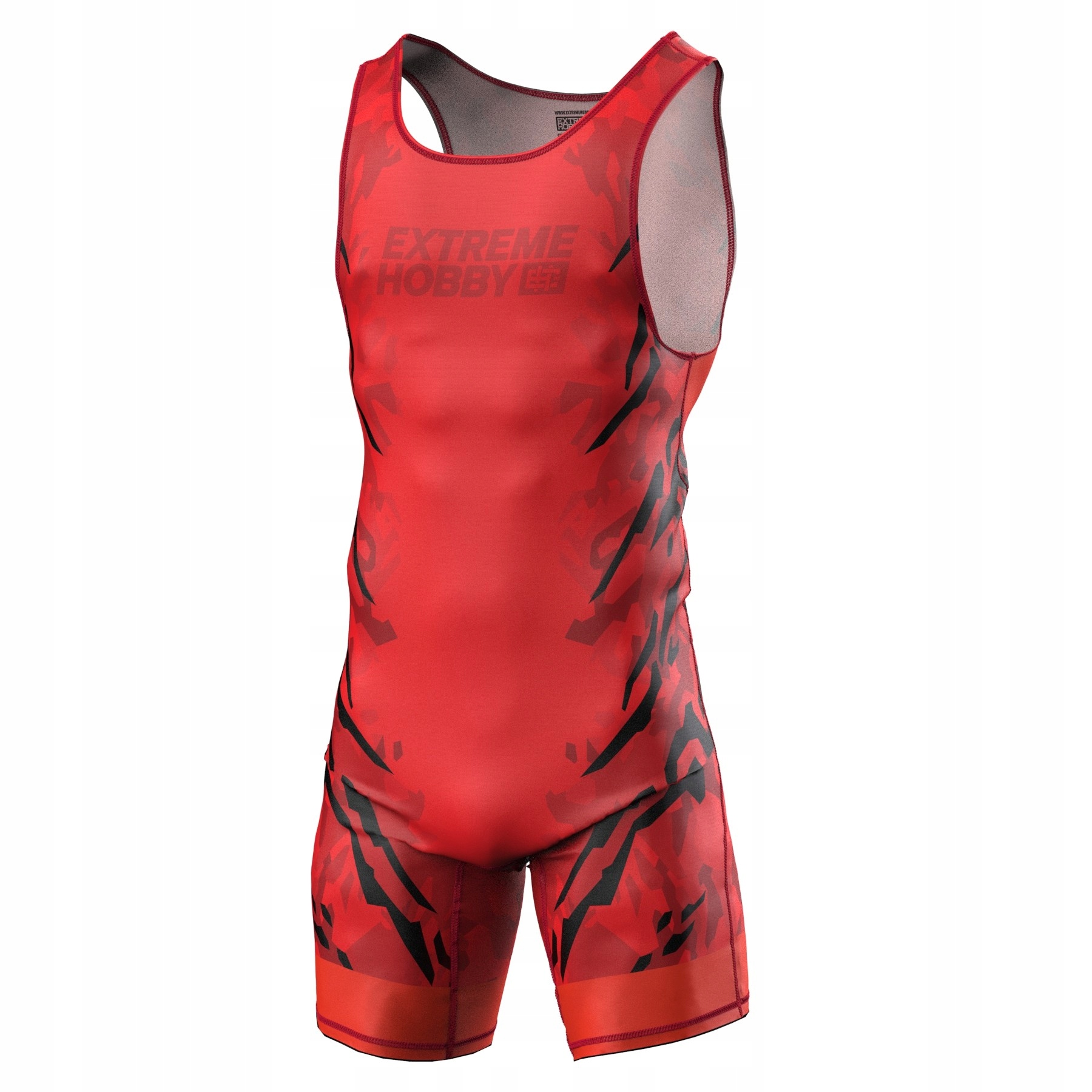 Pánský zápasnický trikot Červený Extreme Hobby Black Panther M