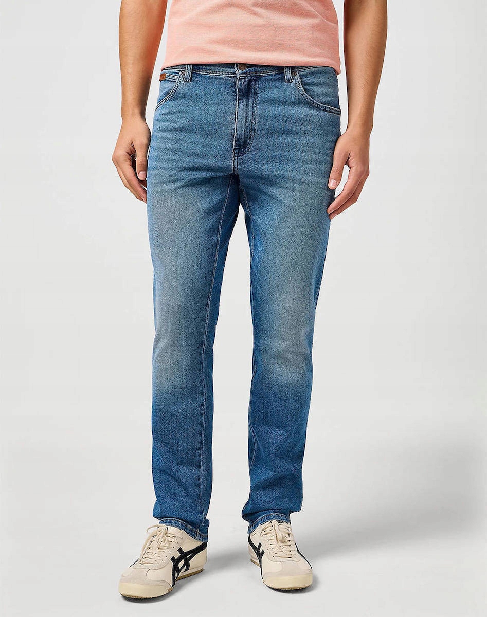 Pánské kalhoty Wrangler Texas Slim Breeze 112364458 W42 L32 Zúžené
