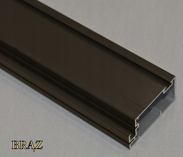 PROFIL ALUMINIOWY DO MOSKITIERY DRZWIOWEJ 2 KOLORY Wysokość maksymalna 195 cm
