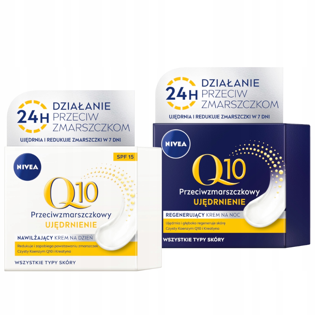 

Nivea Q10 Ujędrnienie Krem przeciwzmarszczkowy x2