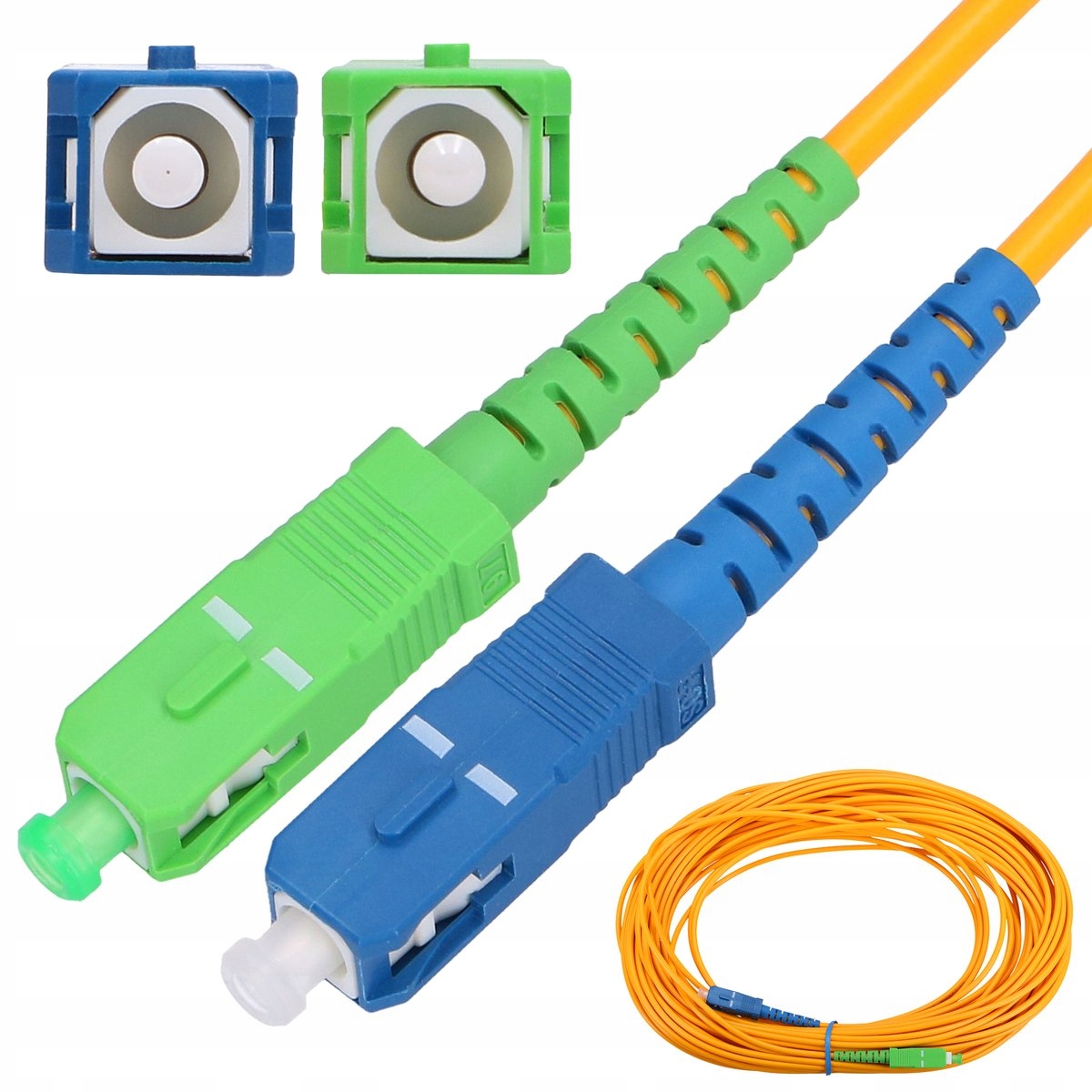 Patchcord światłowód SM 9/125 SC/APC-SC/UPC 2m
