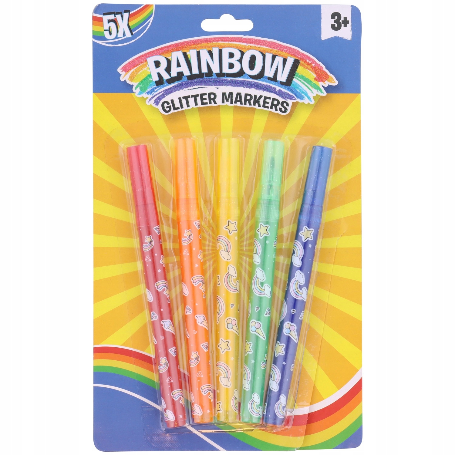

Brokatowe Markery Pisaki rainbow 34
