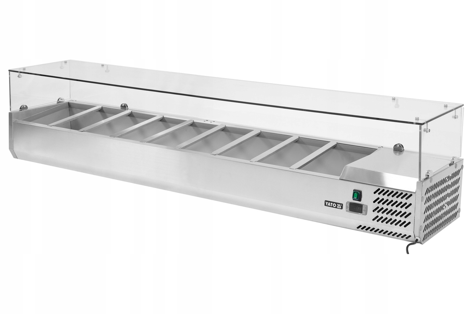 WITRYNA NADSTAWA CHŁODNICZA INOX 9 x GN 1/3 OSŁONA Zakres klas efektywności energetycznej brak klasy energetycznej