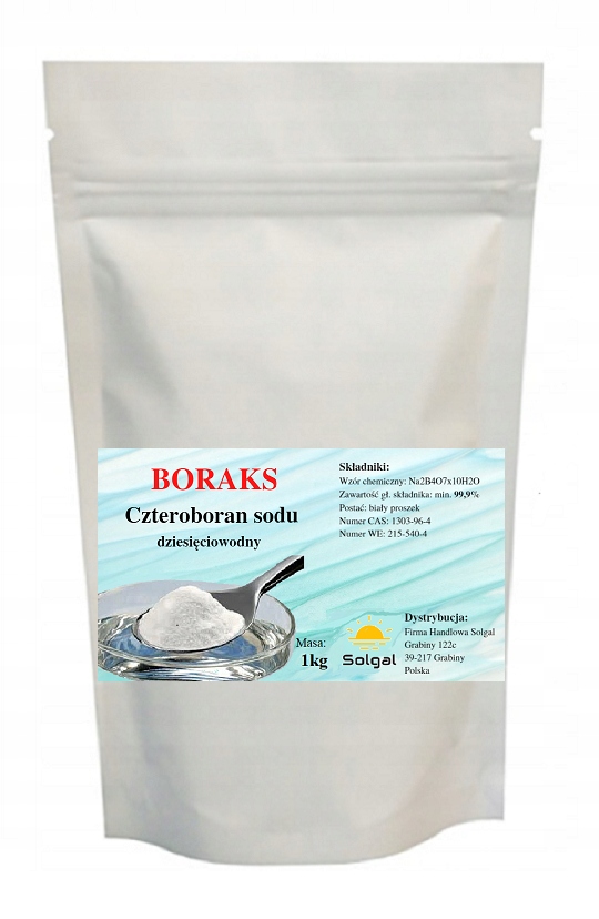 

Czteroboran sodu boraks 10-wodny borax 99,9% 1kg