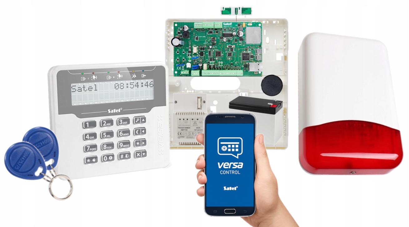 System Alarmowy Satel Versa Plus Lte Czytnik Rfid Sms Gsm Aplikacja