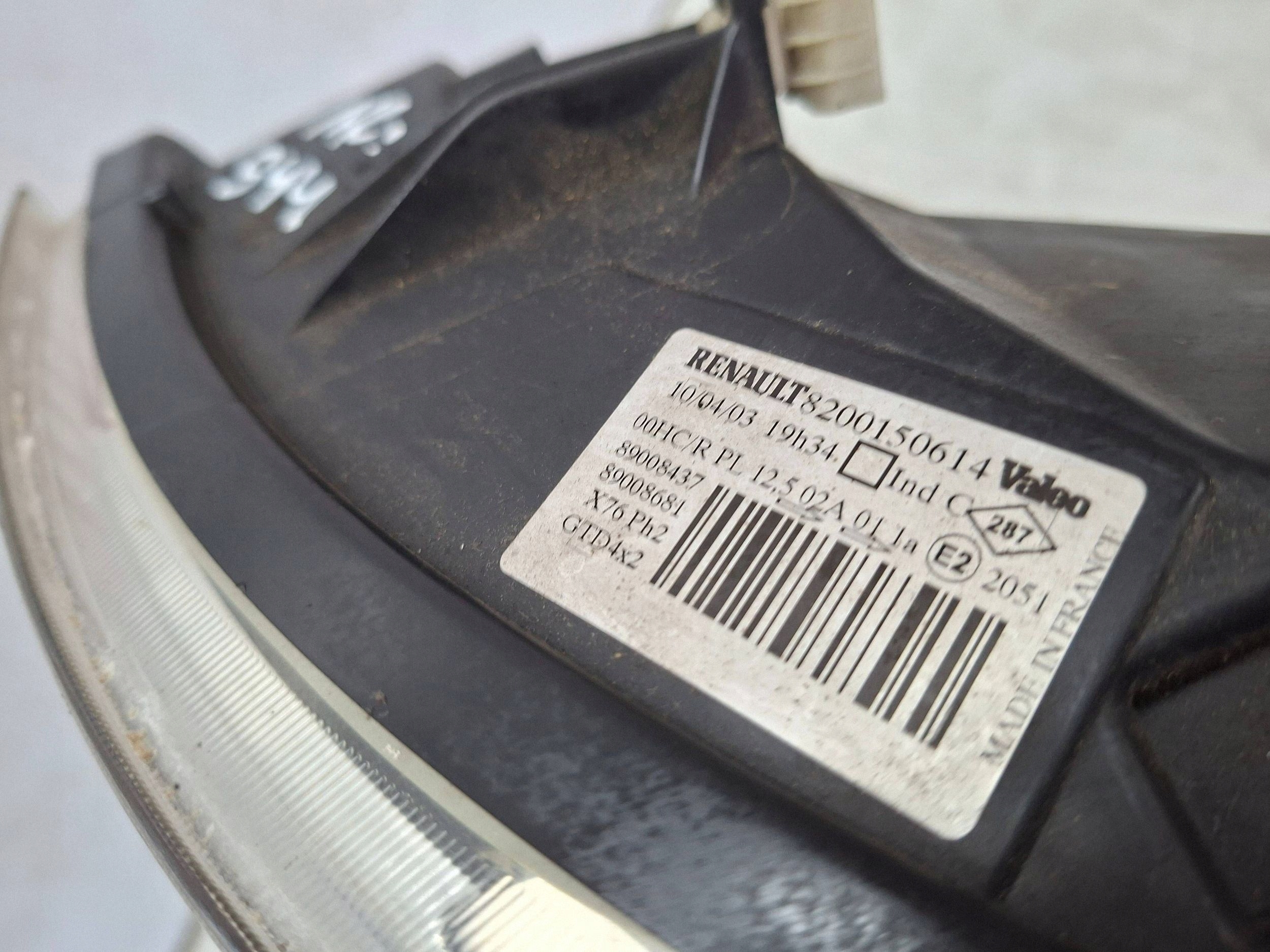 light front left 8200150614 RENAULT KANGOO and LIFT 03-08