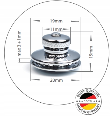 ZAPINKA LOXX, GŁÓWKA MAŁA - MOSIĄDZ NIKLOWANY 00956 Marka Loxx