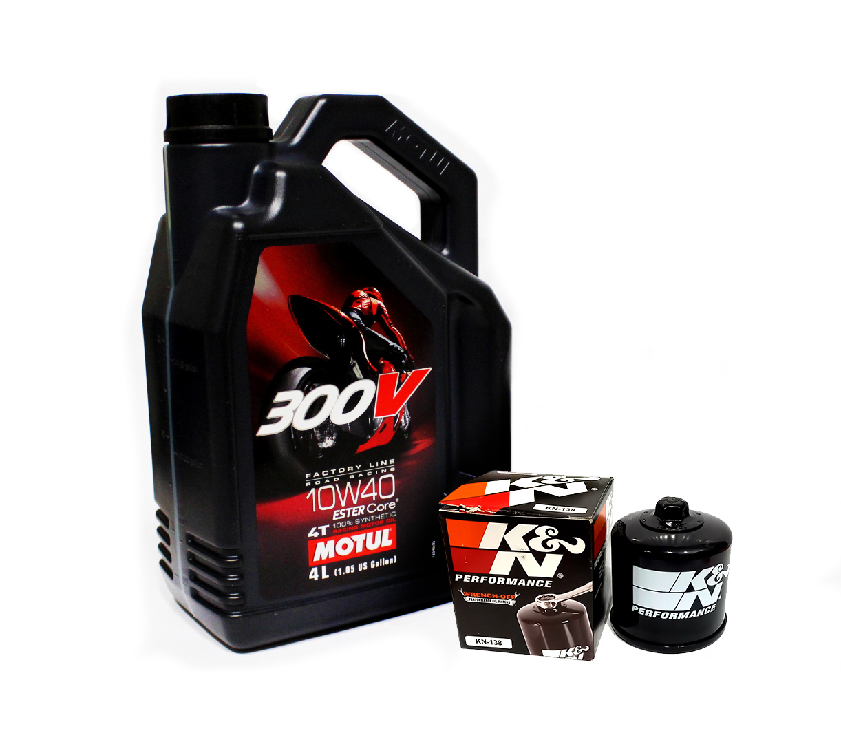 MOTUL 300V 4L 10W40 4T RACING +FILTR K&N KN138 JAKOŚĆ!! MOTOCYKL
