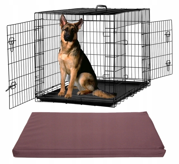 Metalowa Klatka Kennelowa Dla Psa Psów XXXL Materac Wodoodporny Z Kodury