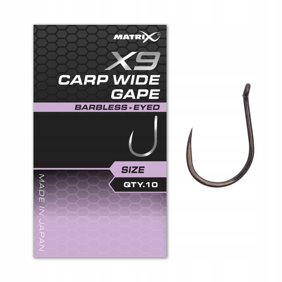 Haczyki Matrix X9 Carp Wide Gape roz. 10
