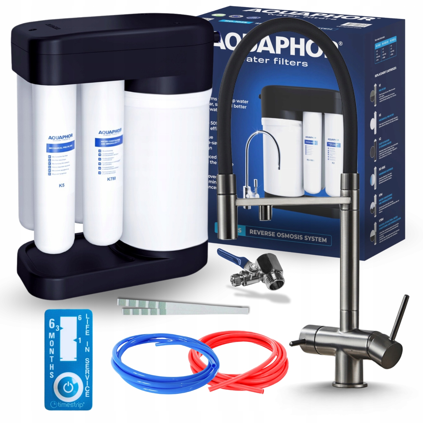 Kuchynská Batéria S Vyťahovacím Výtokom Grafit Vodný Filter Aquaphor Morion