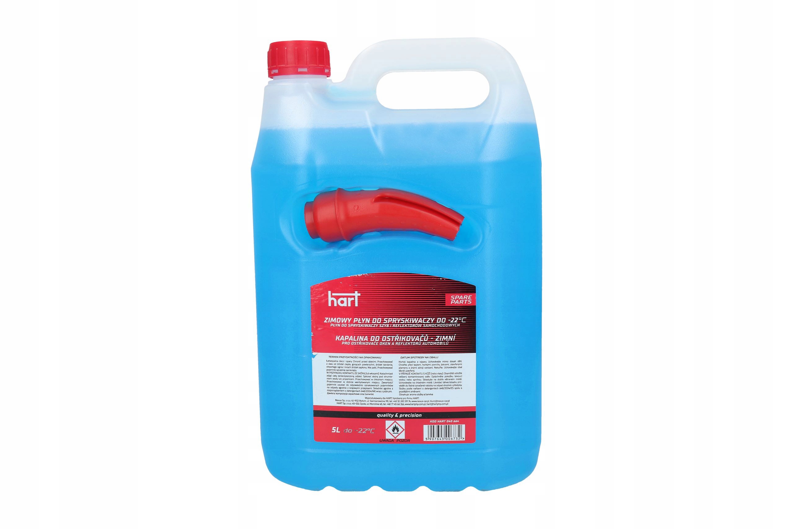 

Płyn do spryskiwaczy zimowy premium Hart -20°C 5L