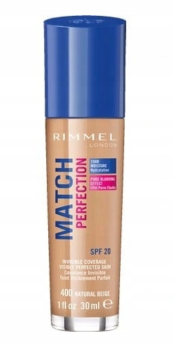 

Rimmel Podkład 400 Natural Beige SPF20, 30ml