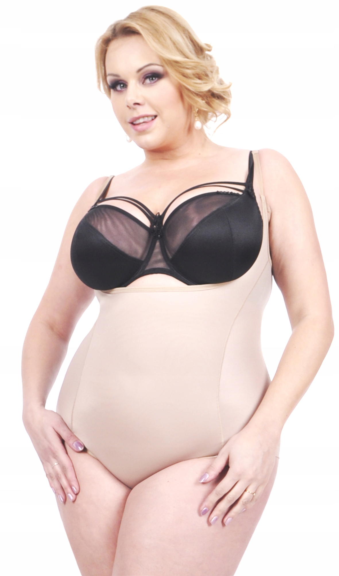 Orirose BODY mocno WYSZCZUPLAJĄCE brzuch modelujące talię biodra pośladki Linia plus size (duże rozmiary)