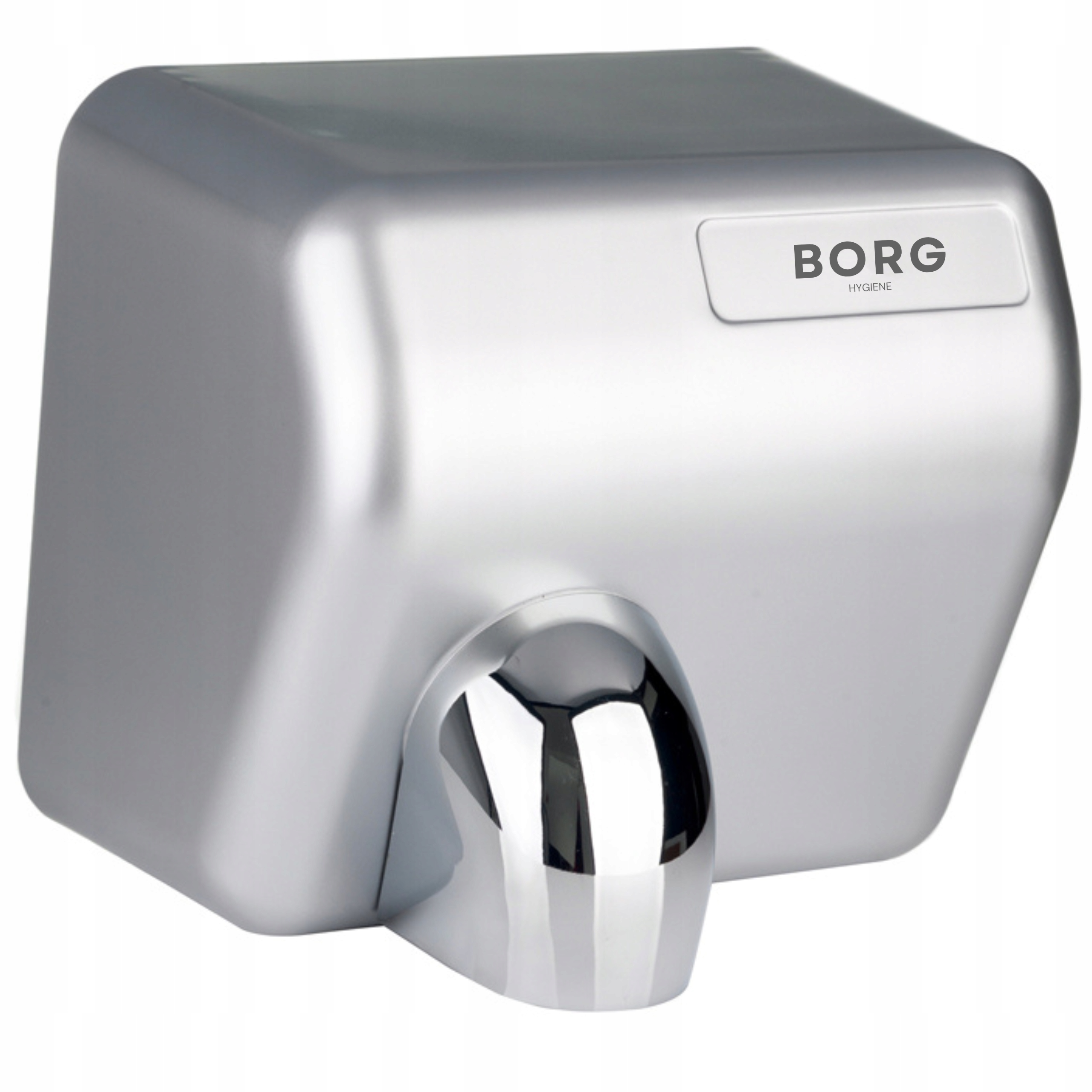 Sušička rukou 2500 W Borg Flowmaster stříbrná pohyblivá tryska sušení 15 sekund