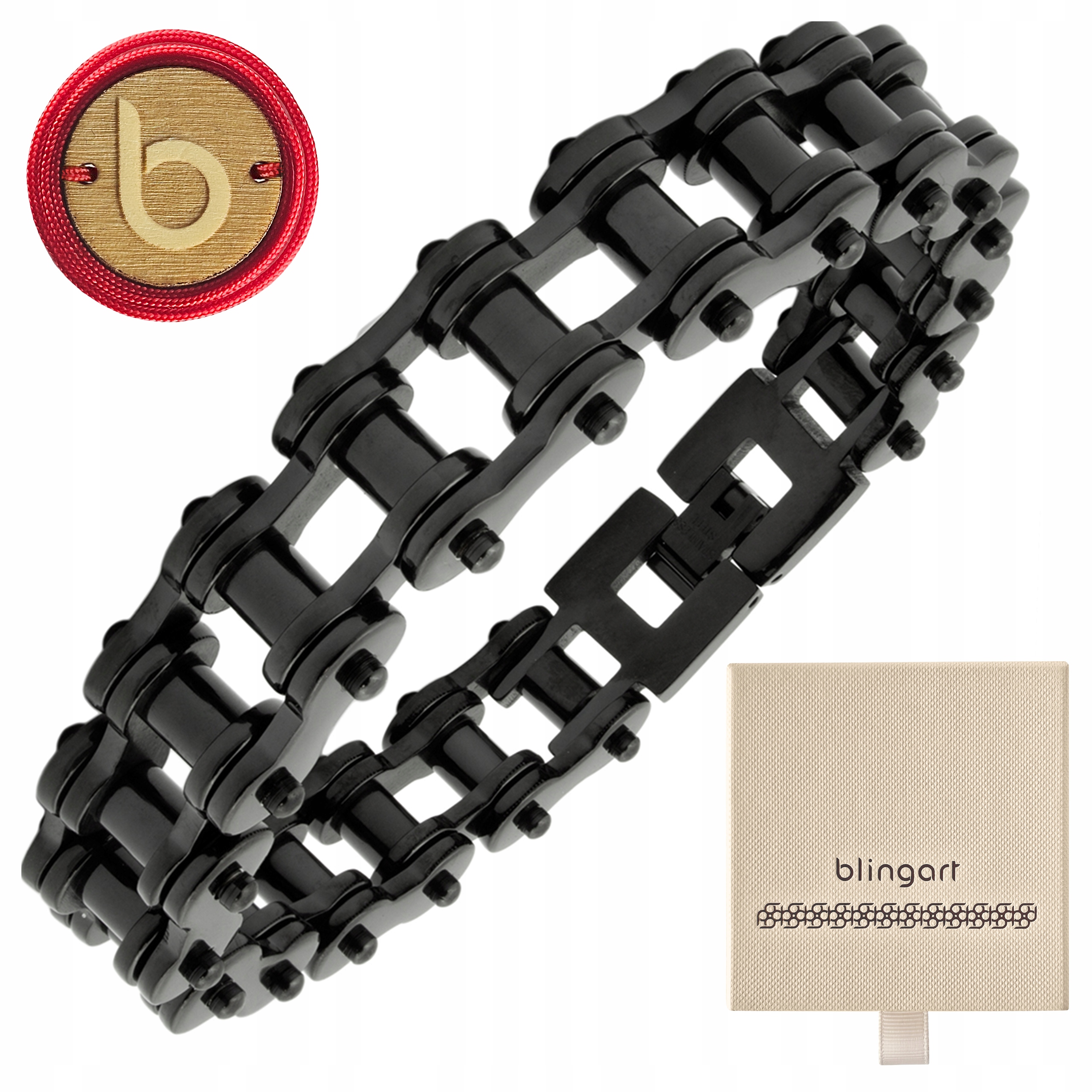 Pánský náramek motocyklový řetěz pro motocyklisty ocel 316L Blingart