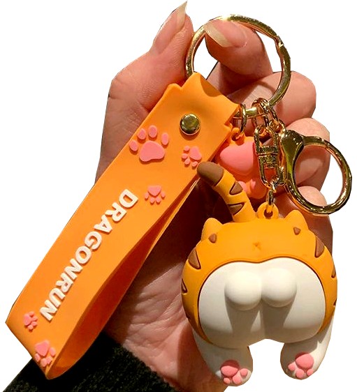 

Brelok do kluczy Torebki pupa kota tygrysa kotek