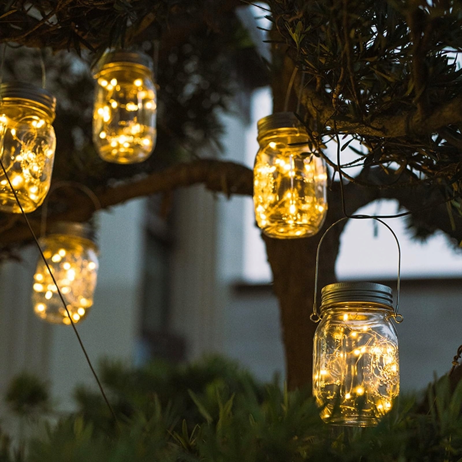 Lampki Solarne Mason Jar Ogrodowe Dekoracyjne 6 Szt 3m 30 LED GOMETY — miniatura 6