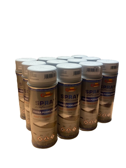Emalia 12 ks Lak Barva podkladový sprej proti korozi 400 ml Šedý
