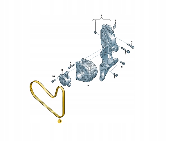 Volkswagen OE 04L260849C pasek klinowy 21,18X1026 Numer katalogowy części 04L260849C