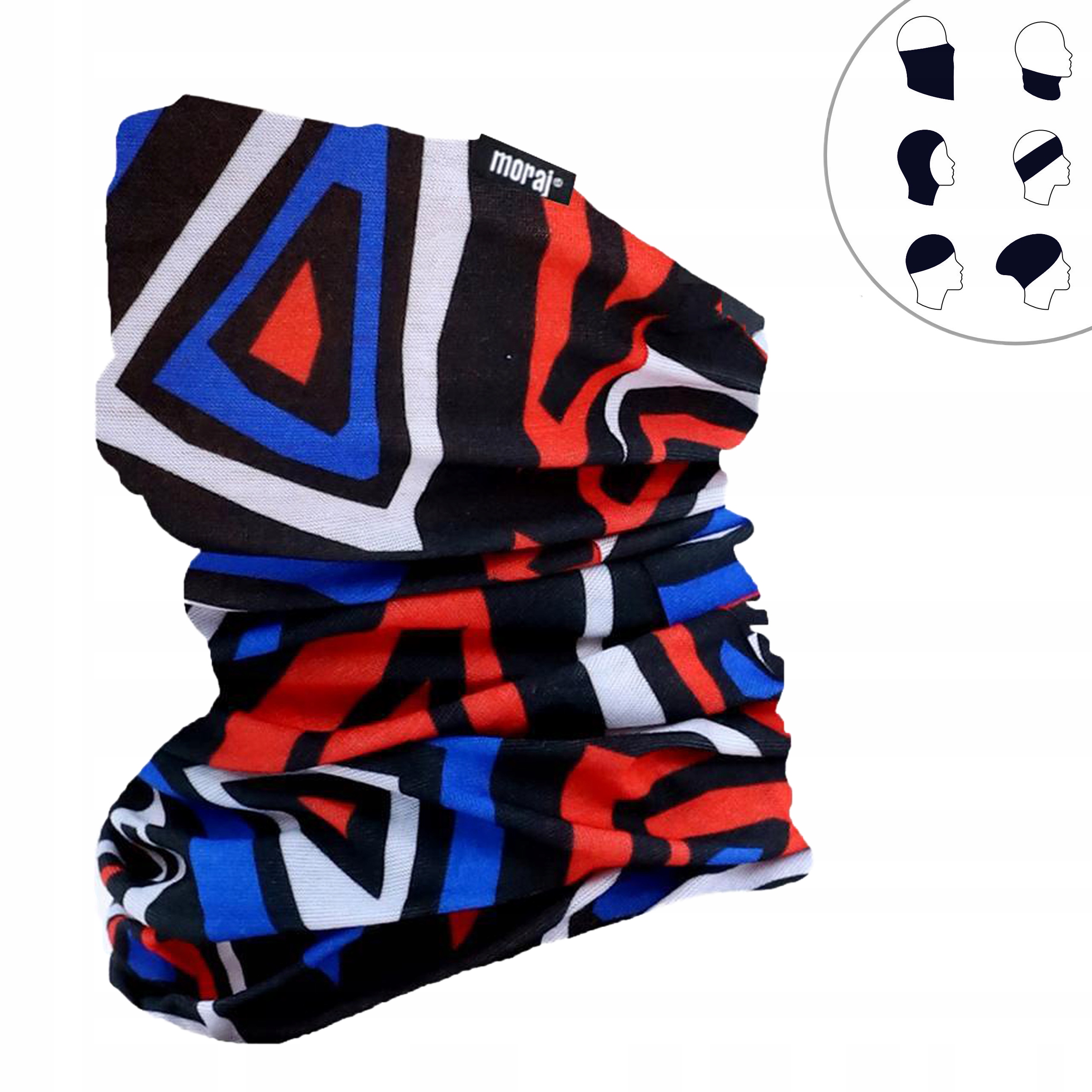 

Moraj Lekki Cienki Komin wielofunkcyjny Figury Uni