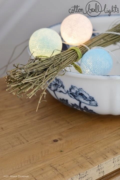 Zestaw lampek Cotton Balls Big Blue 35 kul Marka inna marka