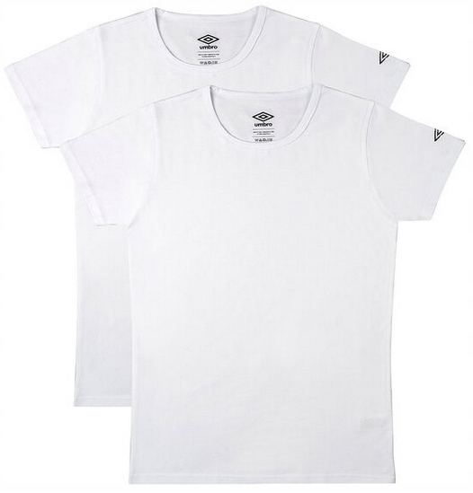 

Umbro Koszulka Męska 2PAK T-shirt Slim Fit Biał XL