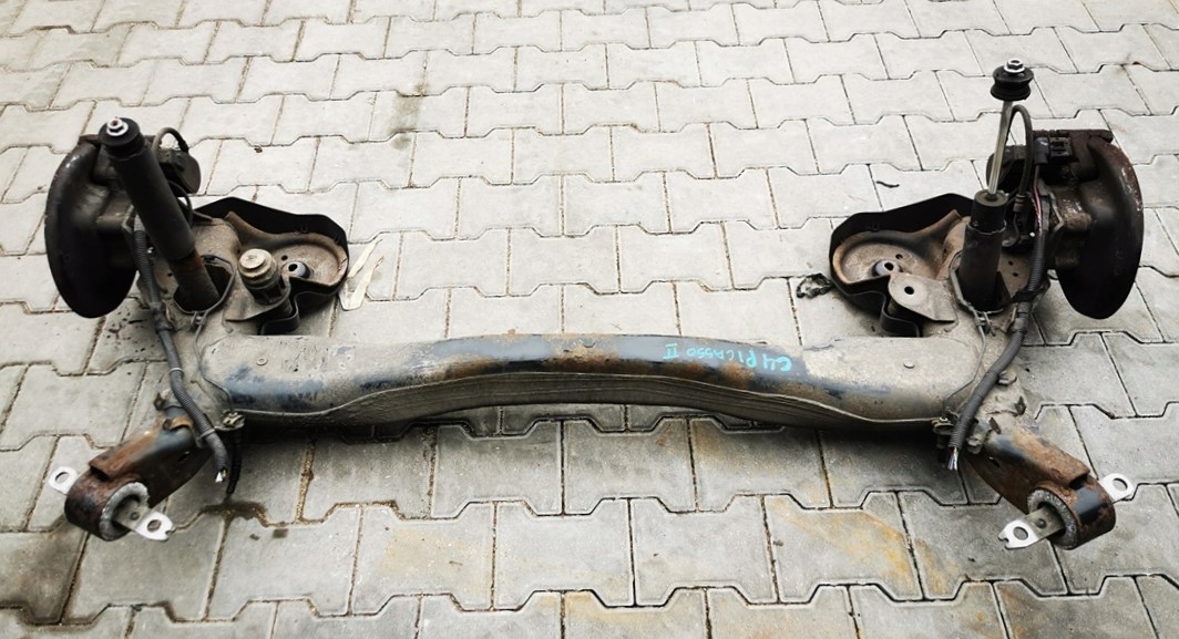 CITROEN C4 PICASSO II OŚ BELKA ZAWIESZENIA TYŁ KOMPLETNA DEMONTAŻ