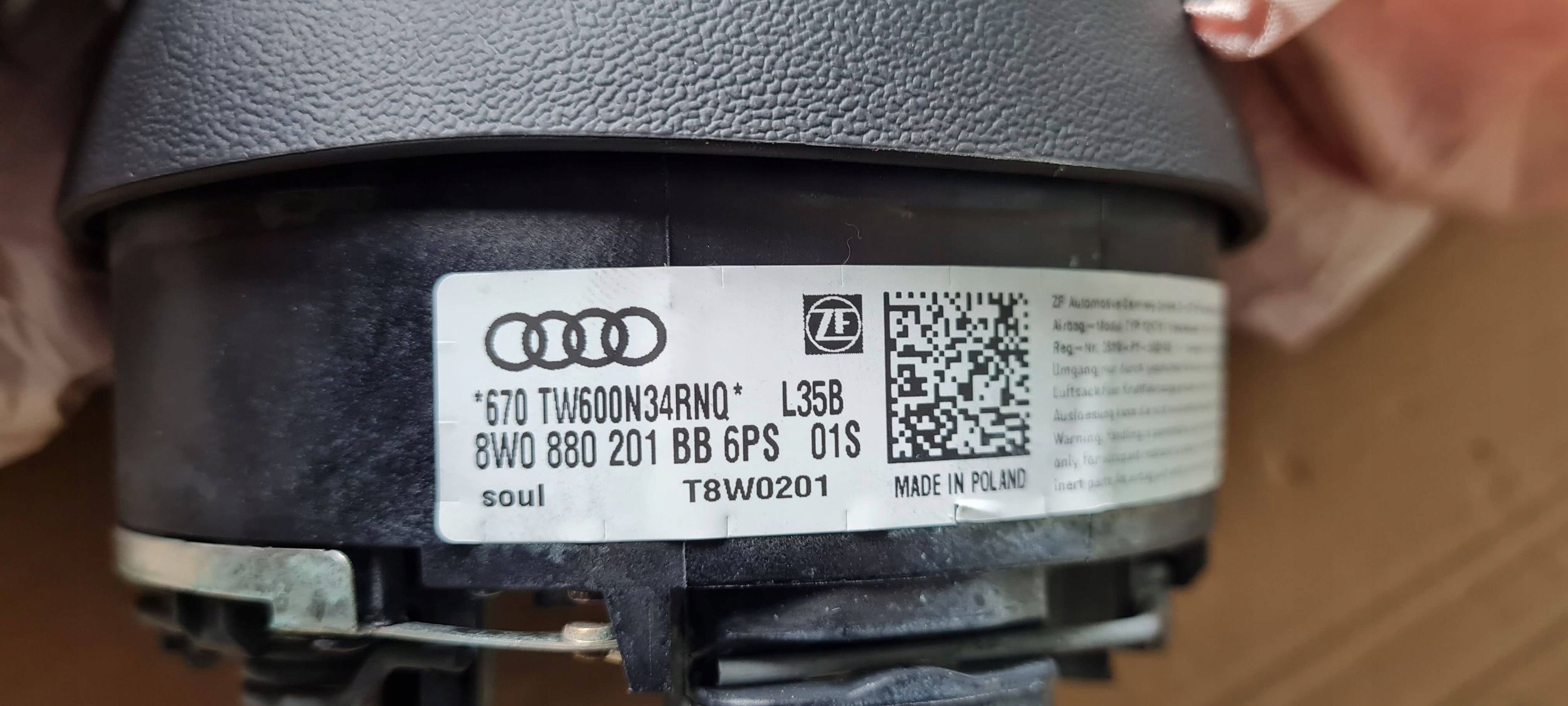 RS5 8W LIFT S5 A5 airbag driver´s 8W0880201BB A4 B9 S4
