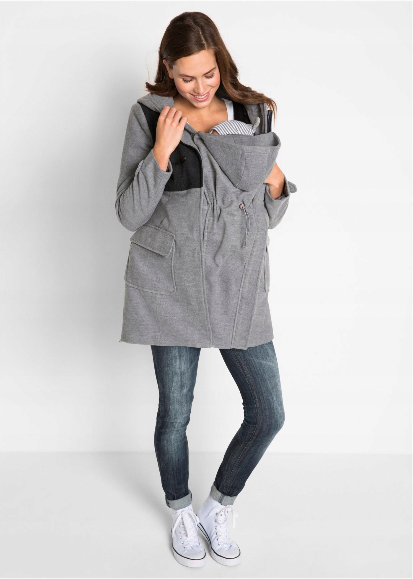 BPC PŁASZCZ CIĄŻOWY Z WSTAWKĄ NIEMOWLĘCA 42 XL