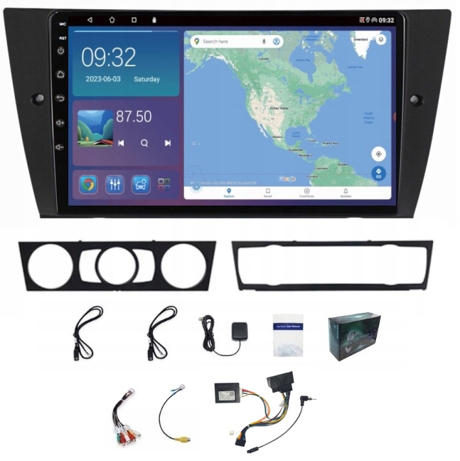 Gps Navigace Rádio Bmw E90/E91/E92 2005-2012 Carplay Android Auto 4GB 64GB