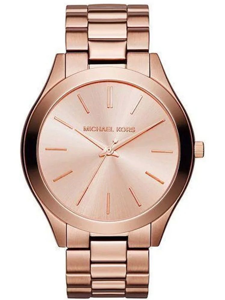 Dámské hodinky Michael Kors Slim Runway MK3205 Minimalismus v růžovém zlatě
