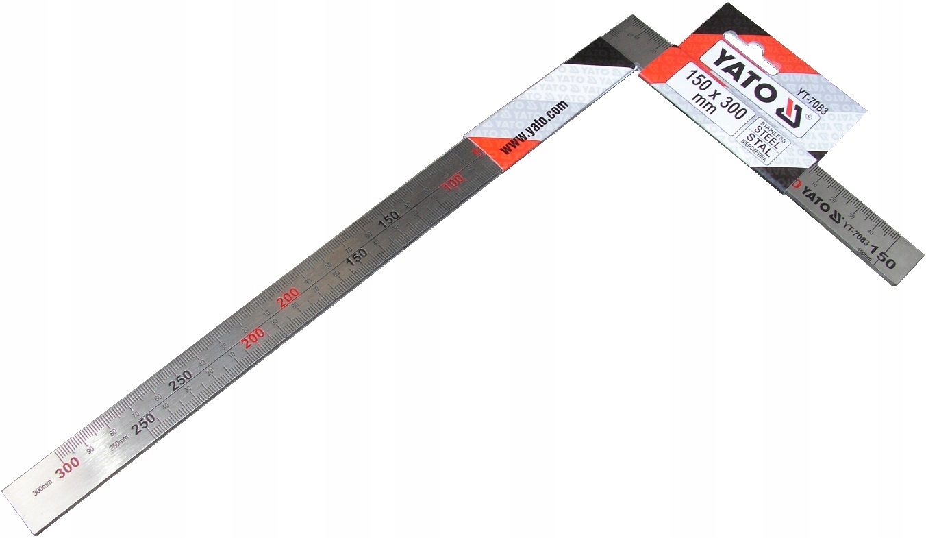 

Profesjonalny Kątownik Stalowy Inox 150X300MM Yato
