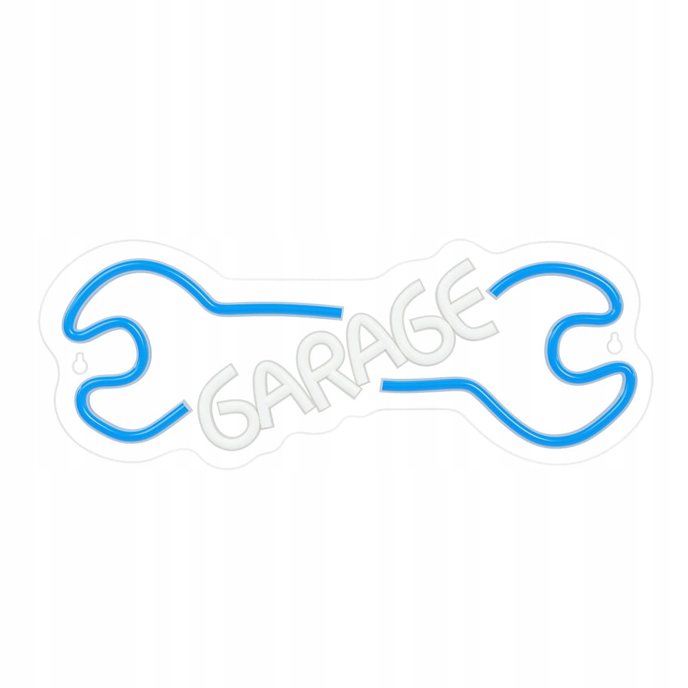 Neon Plexi Led Garage błękit biały NNE22 Neolia