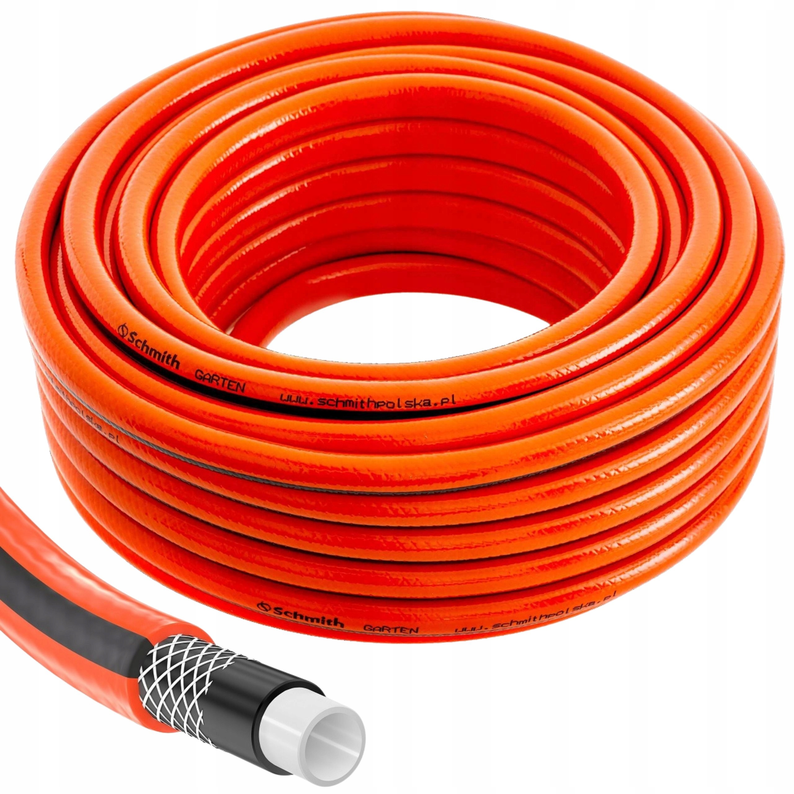 Wąż Ogrodowy 3/4 30m 4 Warstwy Wytrzymały Do Podlewania Odporny Uv Schmith