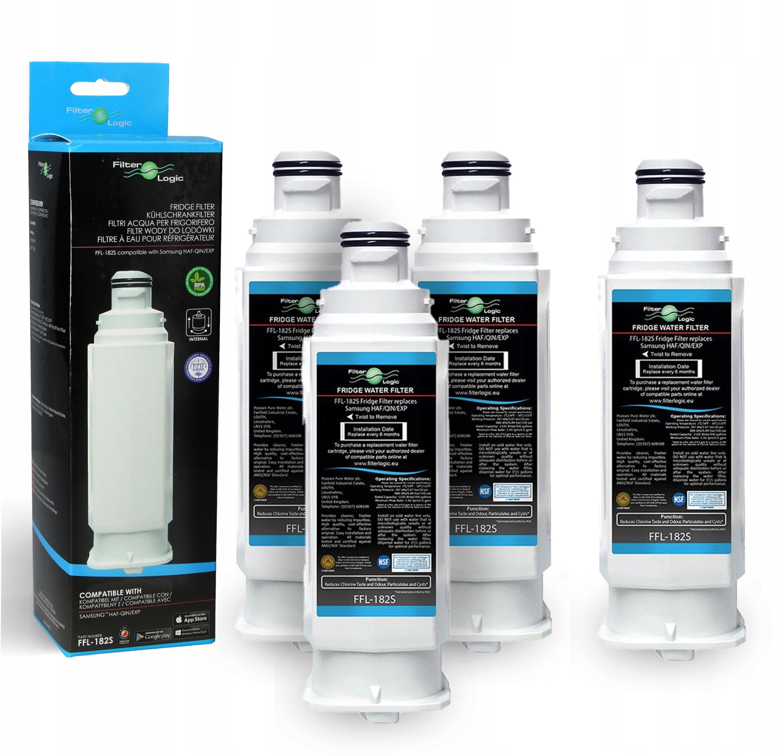 Filtr wody do lodówki FilterLogic FFL-182S Samsung DA97-17376B Haf-qin 3+1!