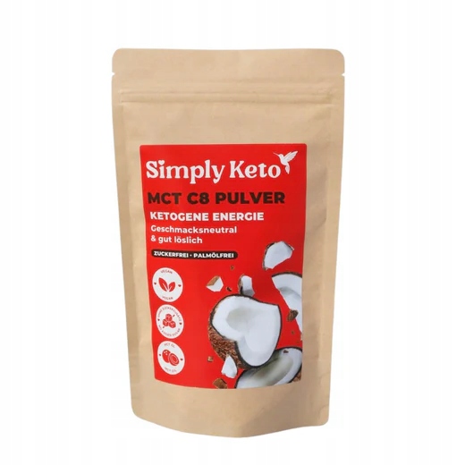 Levně Keto Smetana do kávy s olejem Mct C8 v prášku Simply Keto low carb