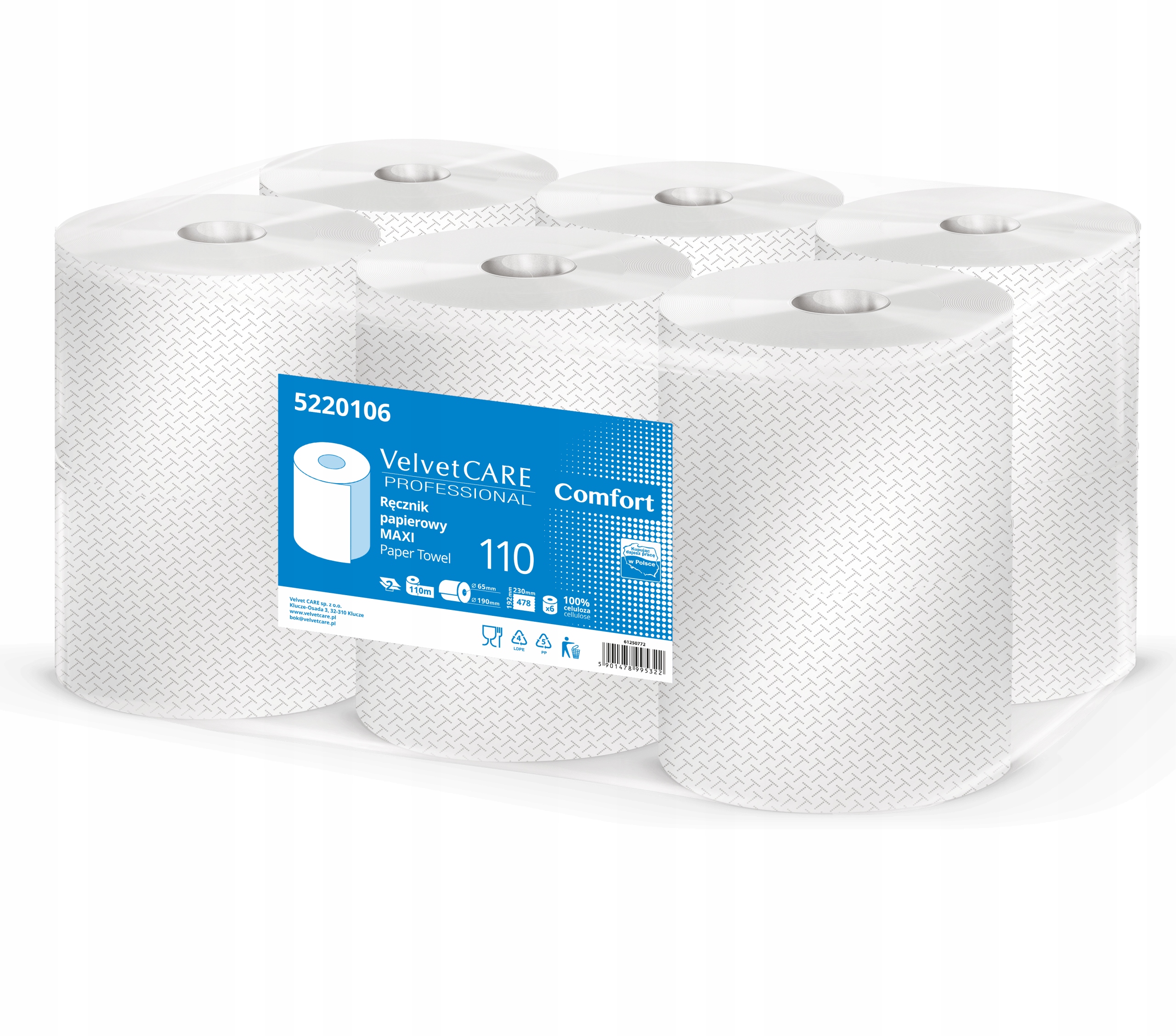 

Velvet Care Maxi Ręcznik Papierowy 6szt 110mb 2war