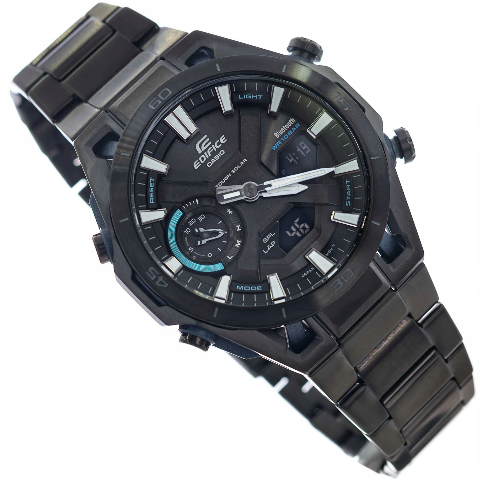 Pánské Hodinky Casio ECB-2300DC-1AEF Edifice Solar Černé S Náramkem