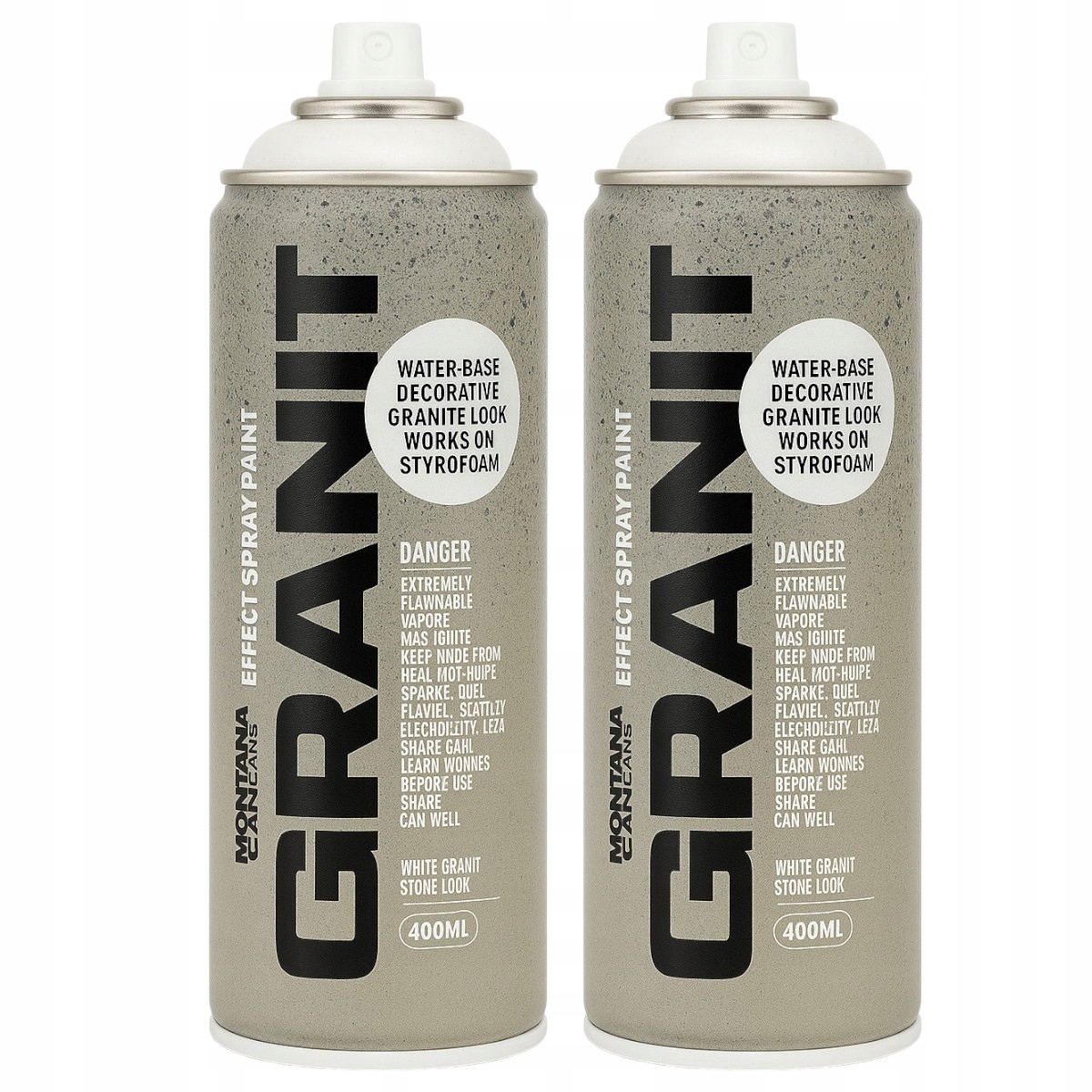 Montana Farba z Efektem Granitu 2x Lakier Spray 400ML Szary Jasny