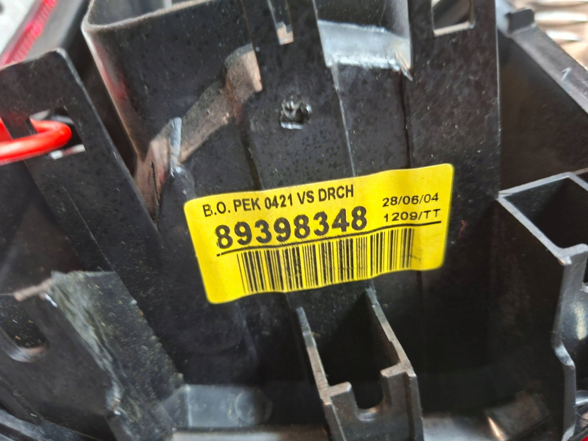 light rear right 89398348 OPEL MERIVA A 2004