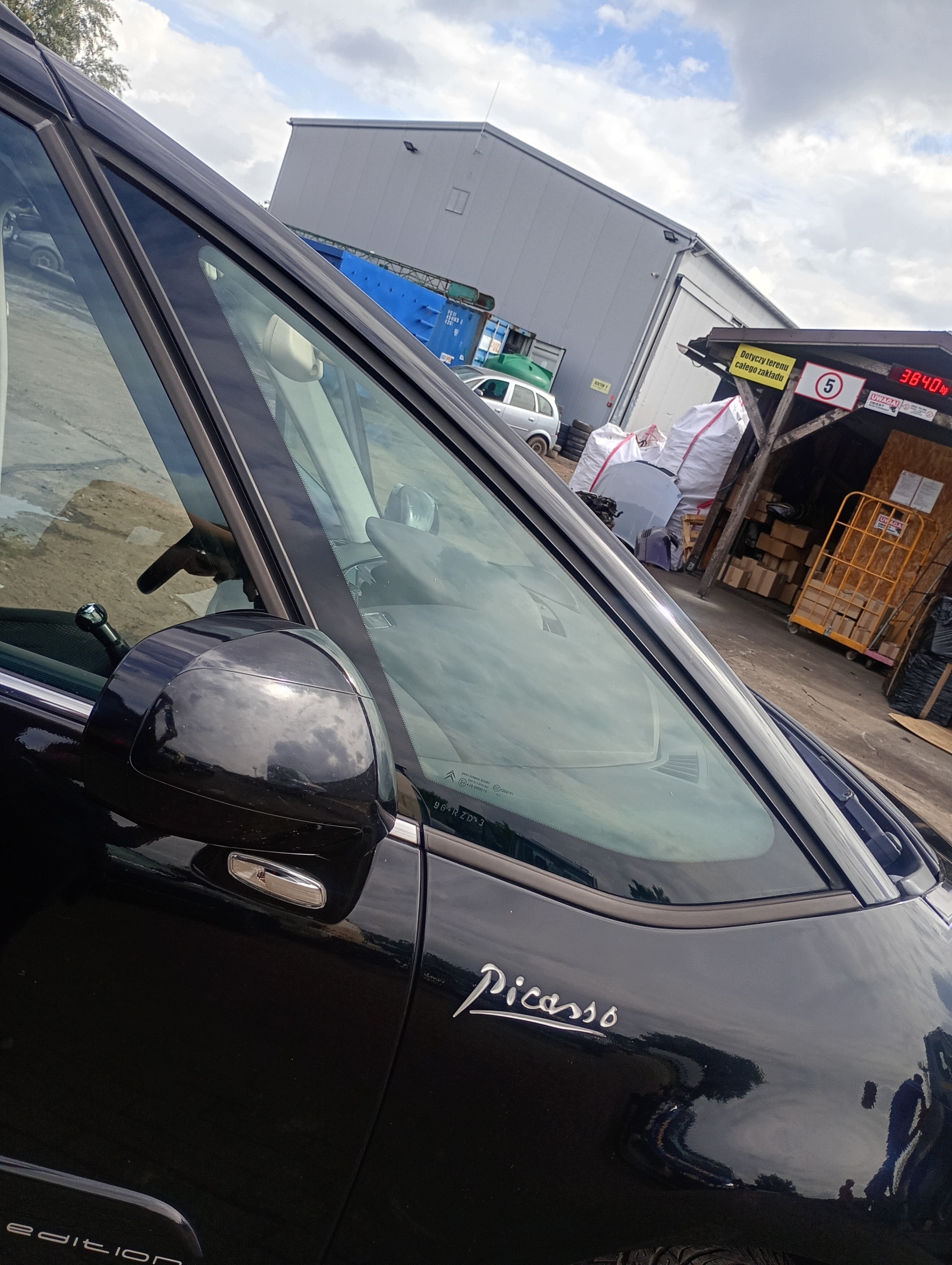 window side bodywork right front Citroen C4 Picasso FL 10-15
