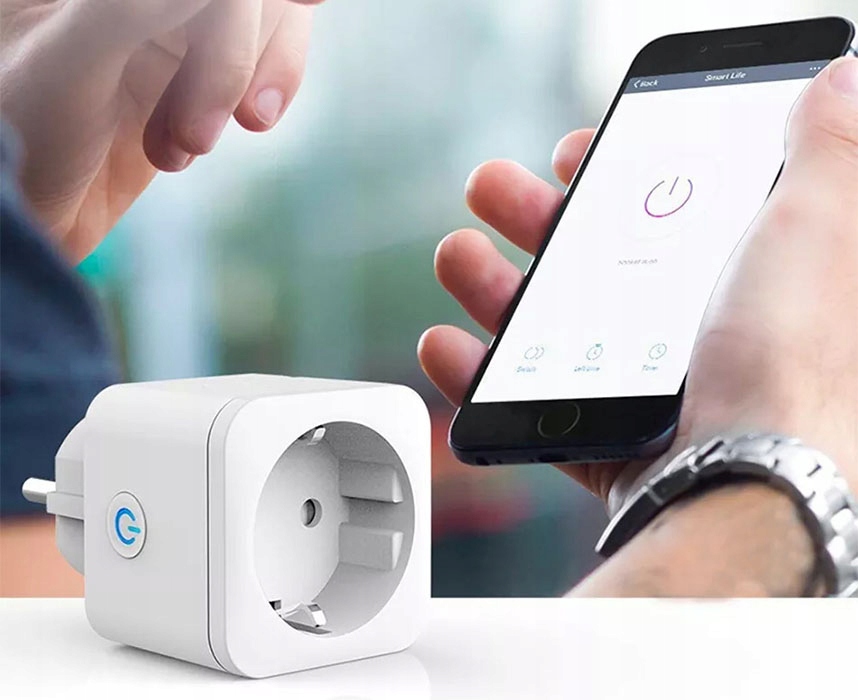 Inteligentne gniazdko WIFI TUYA SMART 16A POMIAR Zasilanie sieciowe