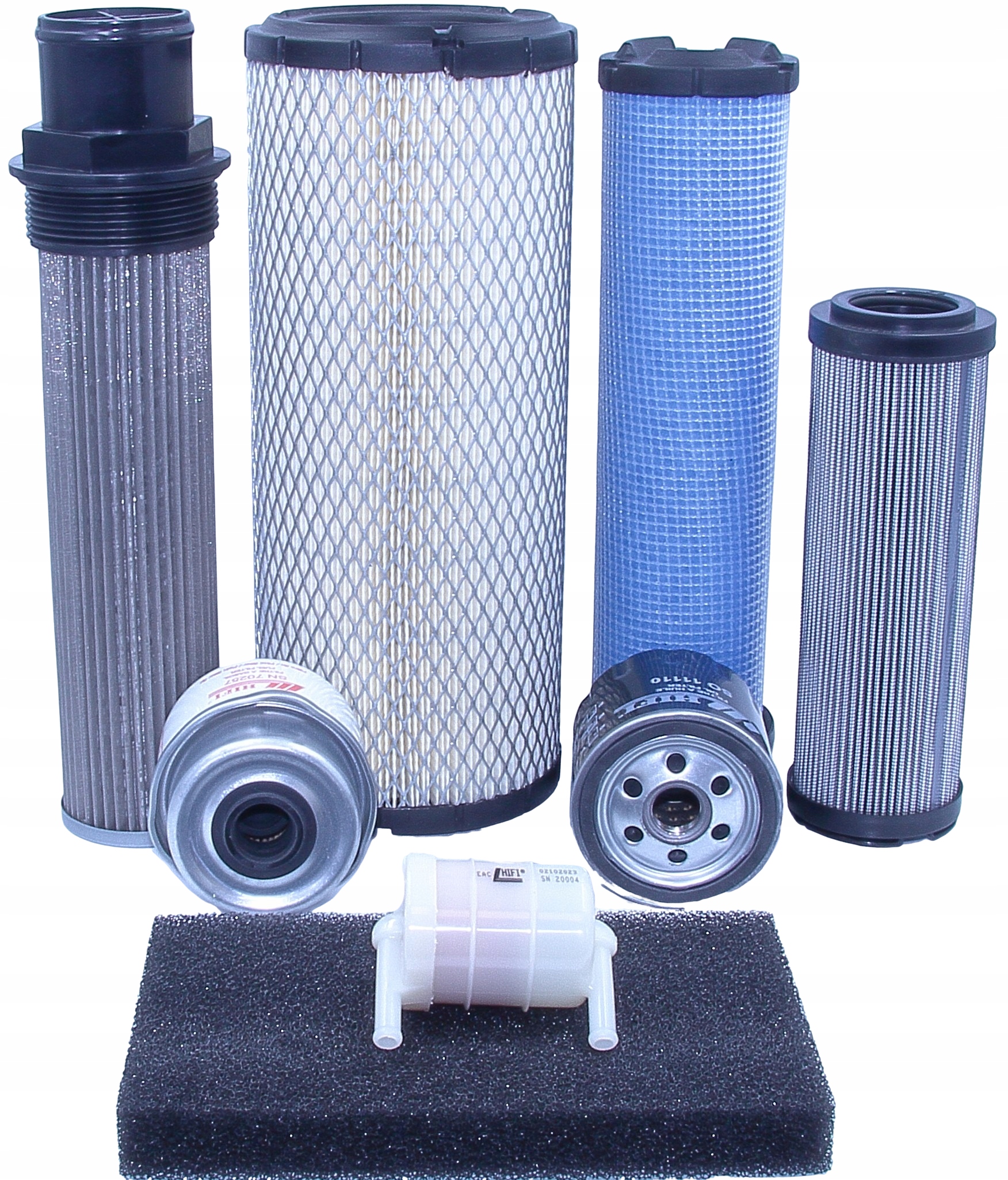 Filtry pro minibagry Jcb 8050 Rts – sada filtrů