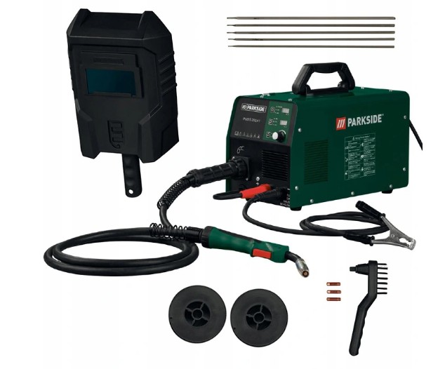 Інверторний зварювальний апарат 4в1 PMSG200 A1 PARKSIDE Mask