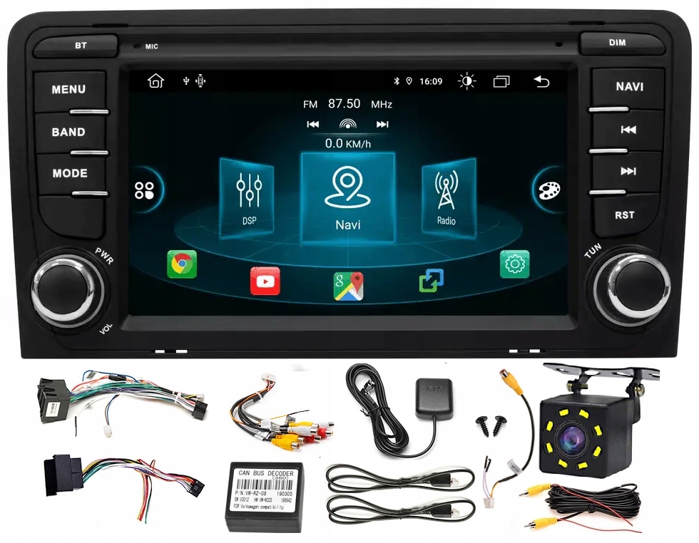 RADIO AUDI A3 8P 2DIN ANDROID USB GPS WIFI 2G/32GB za 5065 Kč